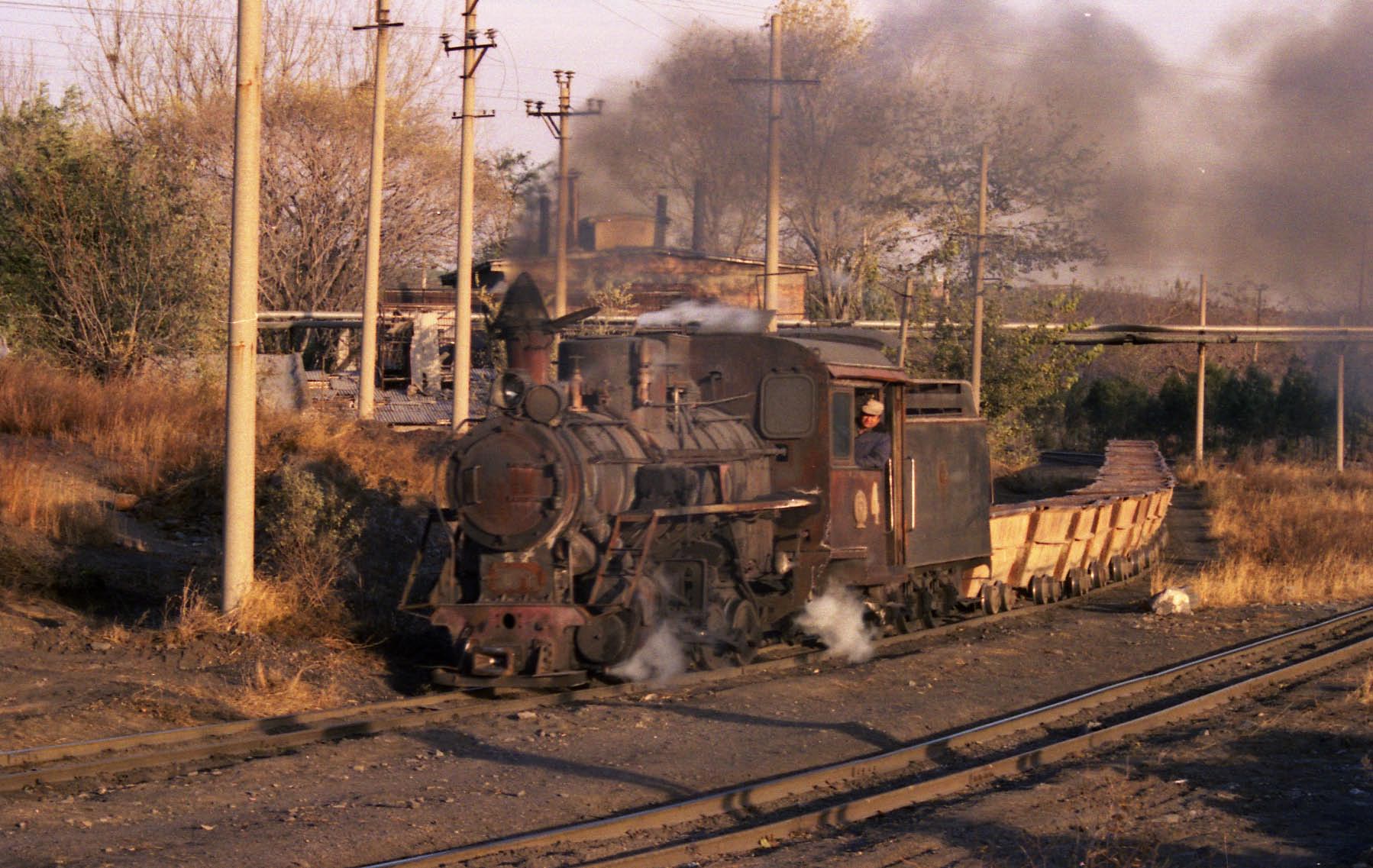 Locomotive on the narrow guage Dahuichang Limestone Railway near Beijing